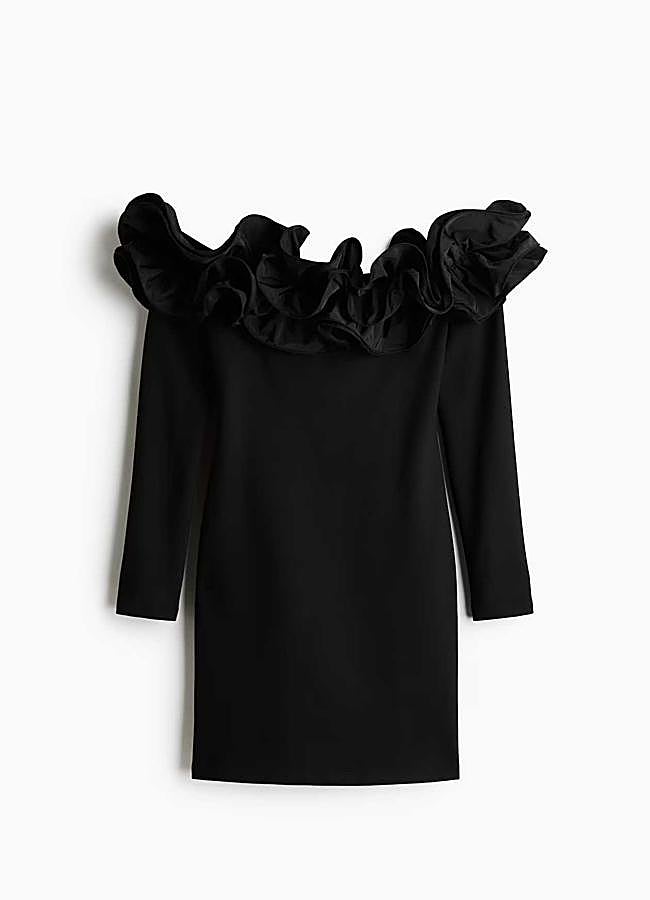 Imagen - Vestido off-the-shoulder con volante (39,99€)/H&M