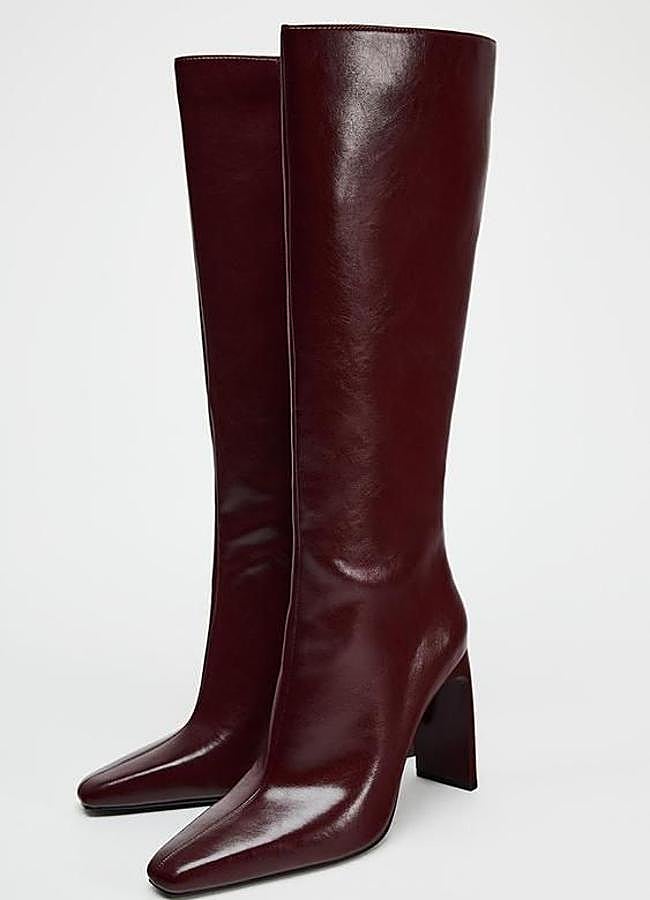 Imagen - Botas de tacón burdeos