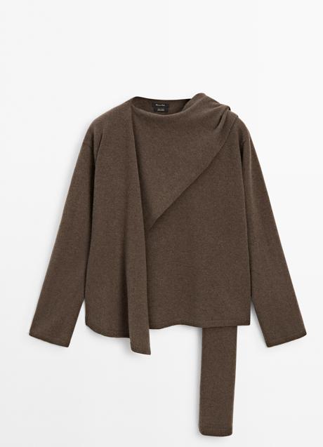 Imagen - Jersey con bufanda de Massimo Dutti (89,99 euros)