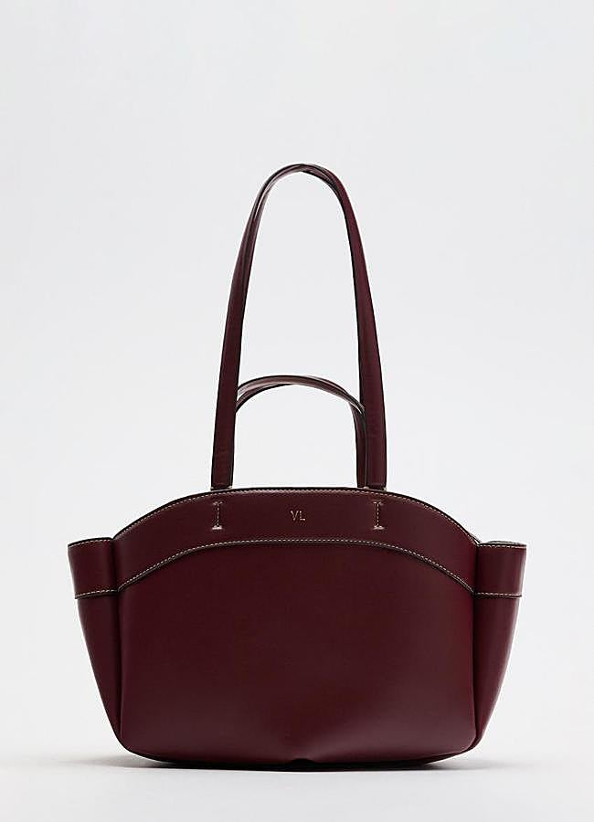 Zara Bolsos Marrones Grandes Bolsos De Mujer Serraje ZARA España