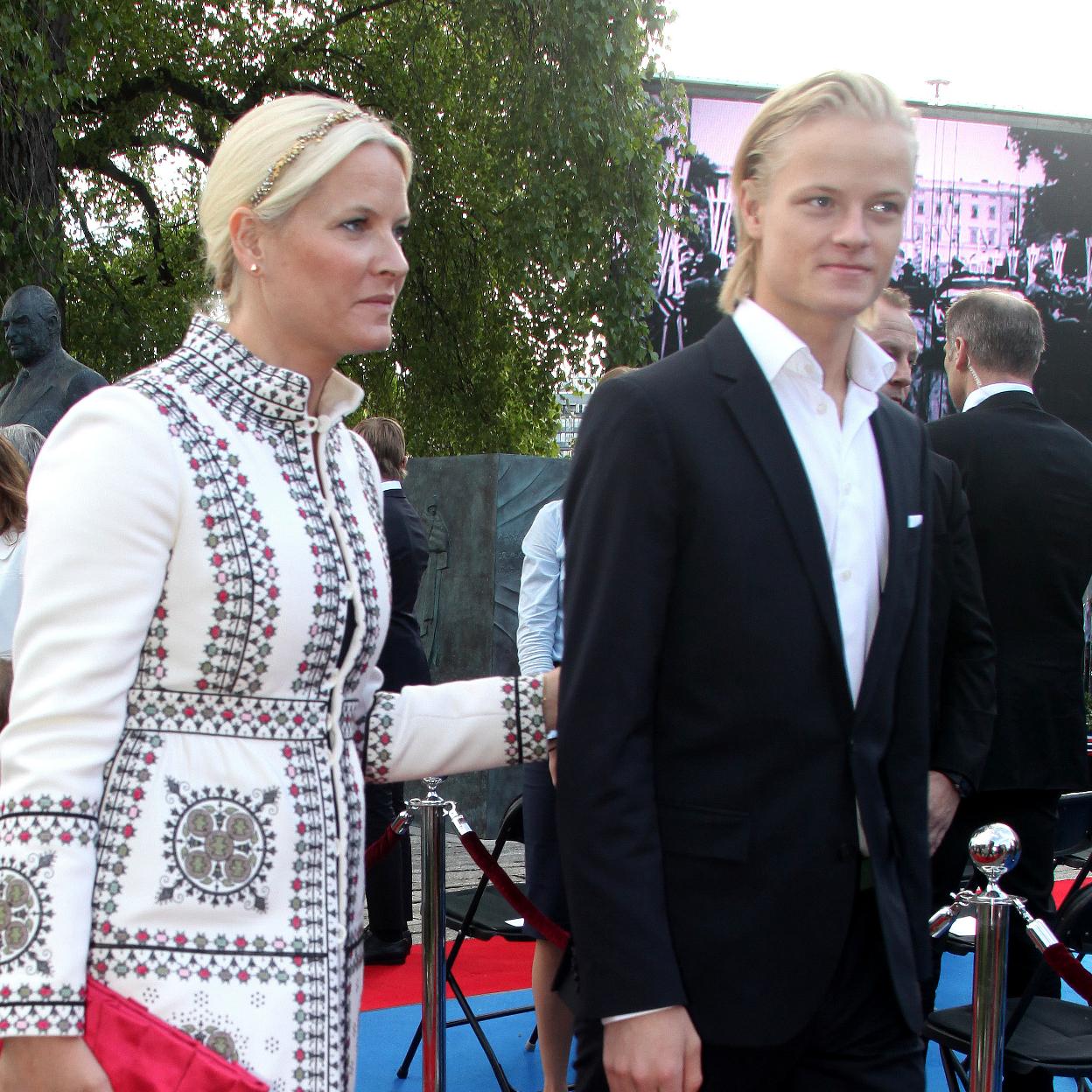 Mette-Marit y su hijo Marius Borg, en una imagen de archivo. 