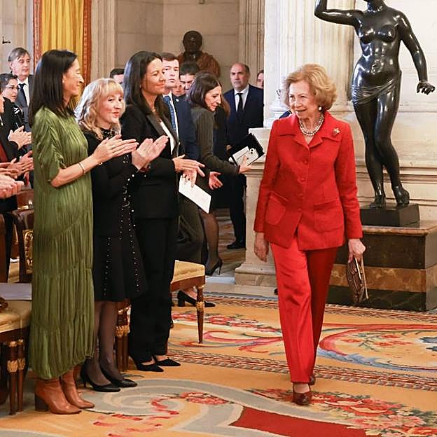 La reina Sofía en el Premio de Poesía Iberoamericana. 