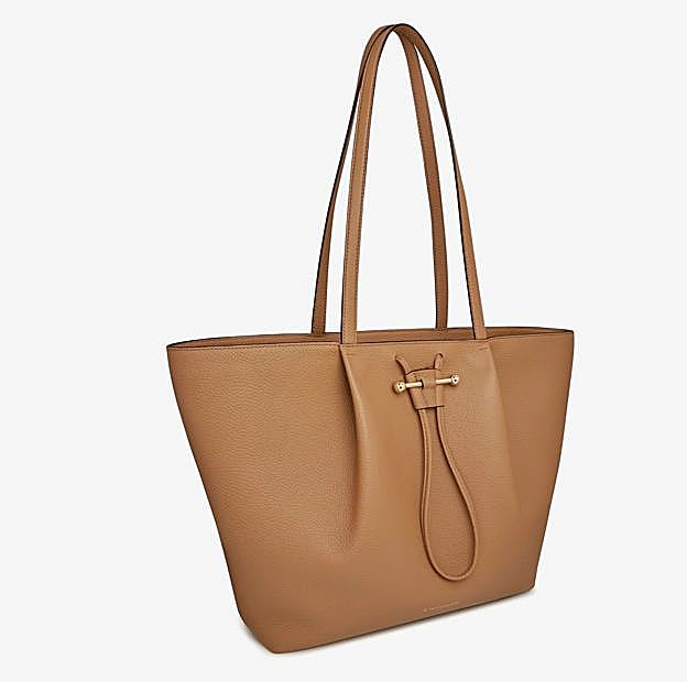 Bolso shopper Osette en color caramelo.