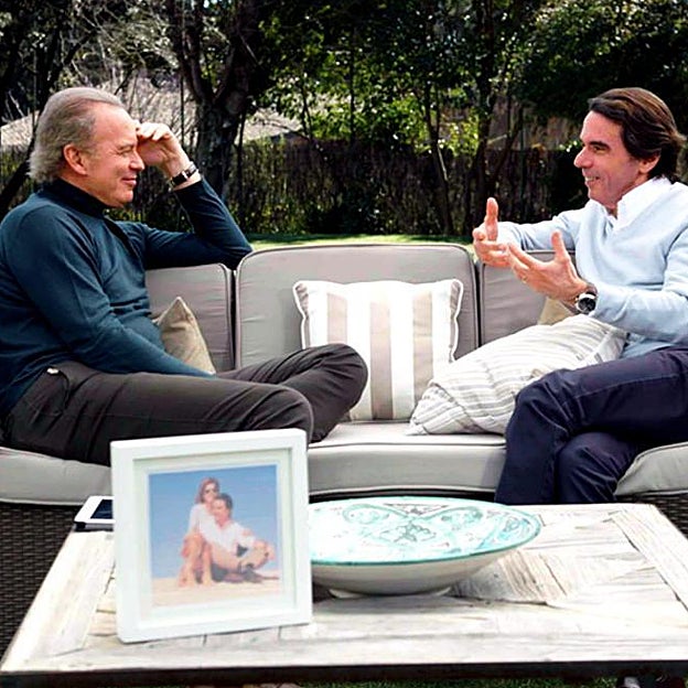 José María Aznar en el programa de Bertín Osborne. 