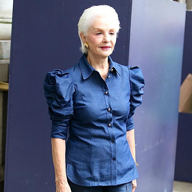 El estilo clásico de Carolina Herrera con los pantalones y las chaquetas sastre como protagonistas