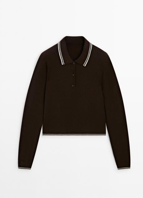 Imagen - Jersey con cuello polo de Massimo Dutti (49,99 euros)