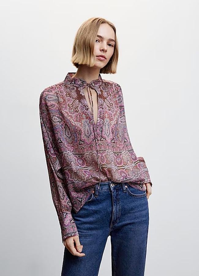 Imagen - Blusa con estampado de cachemira