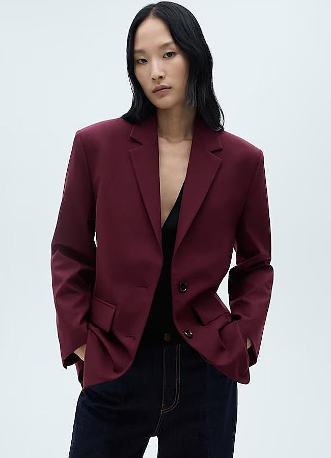 Imagen - Blazer burdeos de lana