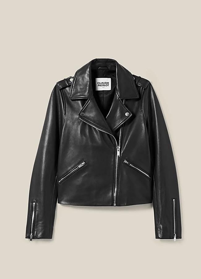 Imagen - Cazadora de cuero en negro de Claudie Pierlot (445 euros).