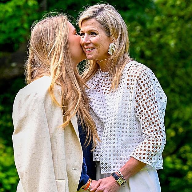 La princesa Amalia está muy unida a su madre, Máxima de Holanda. 