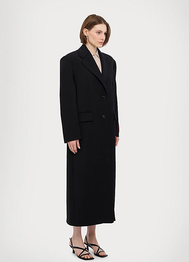 Imagen - Abrigo negro clásico de paño de MAX&Co, 564,95 euros.