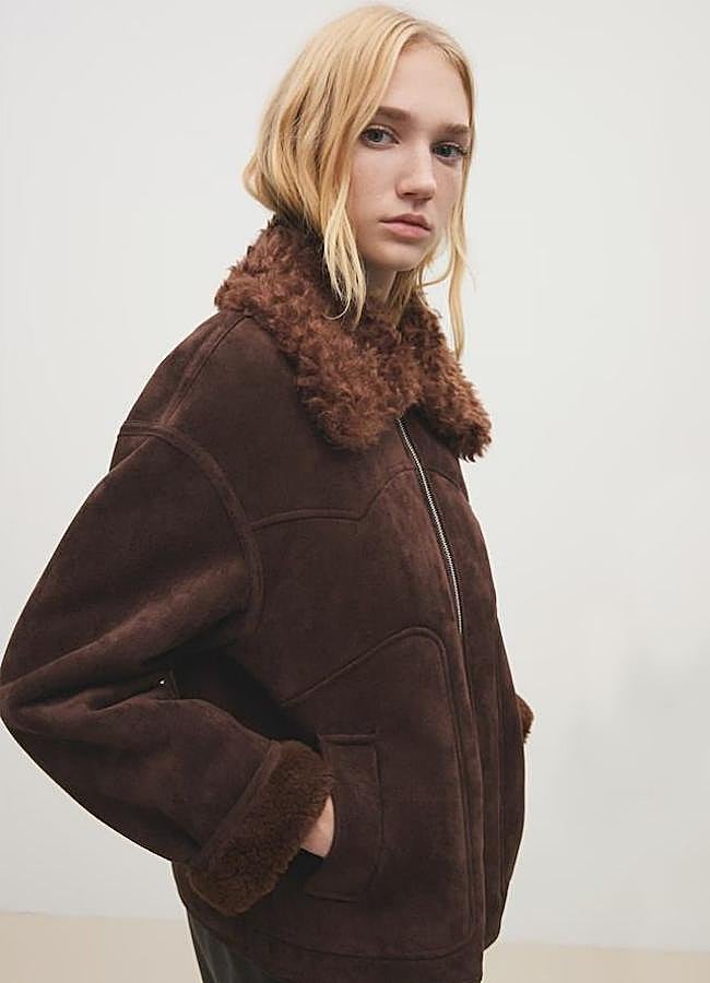 Imagen - Chaqueta de aviador efecto ante