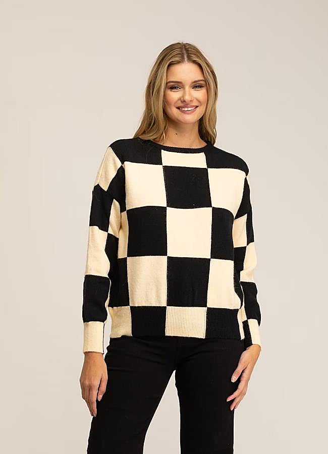 Imagen - Jersey de cuadros grandes de Tantra, 55 euros.