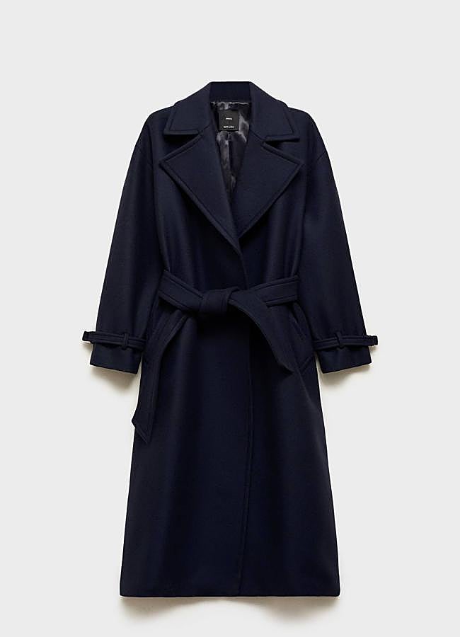 Imagen - Abrigo lana virgen cinturón de Mango (149,99€)