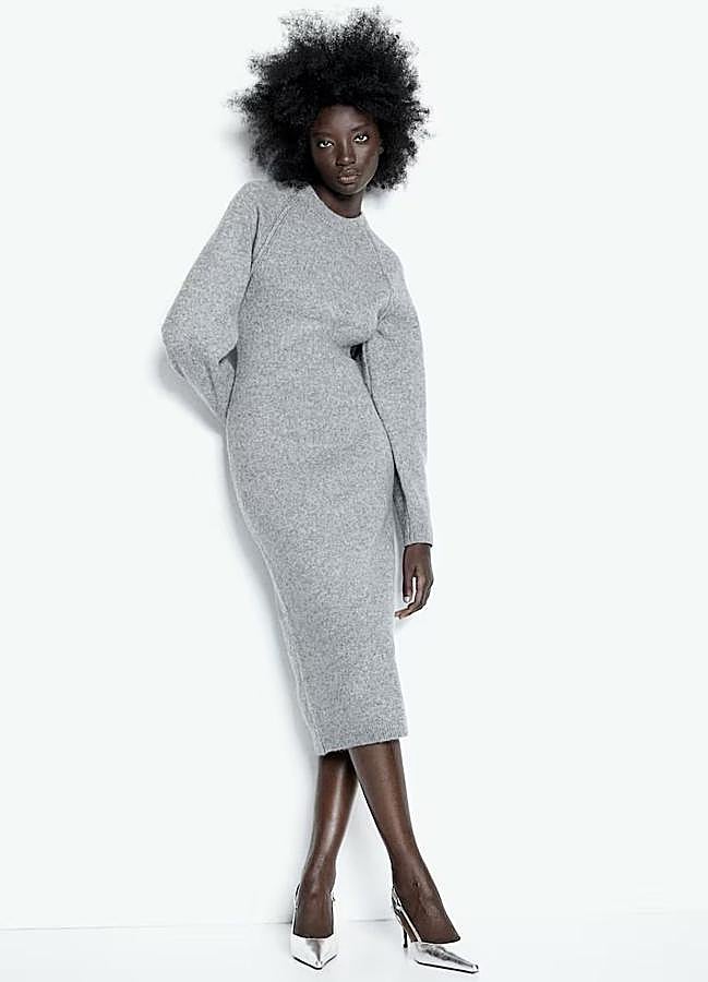 Imagen - Vestido de punto midi entallado