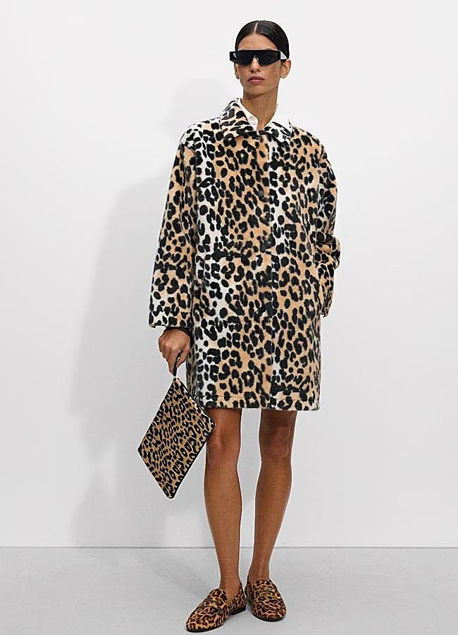 Imagen - brigo de leopardo midi con tacto suave de pelo