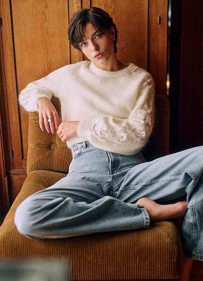 Imagen - Jersey Sana en crudo de Sézane (115 euros).