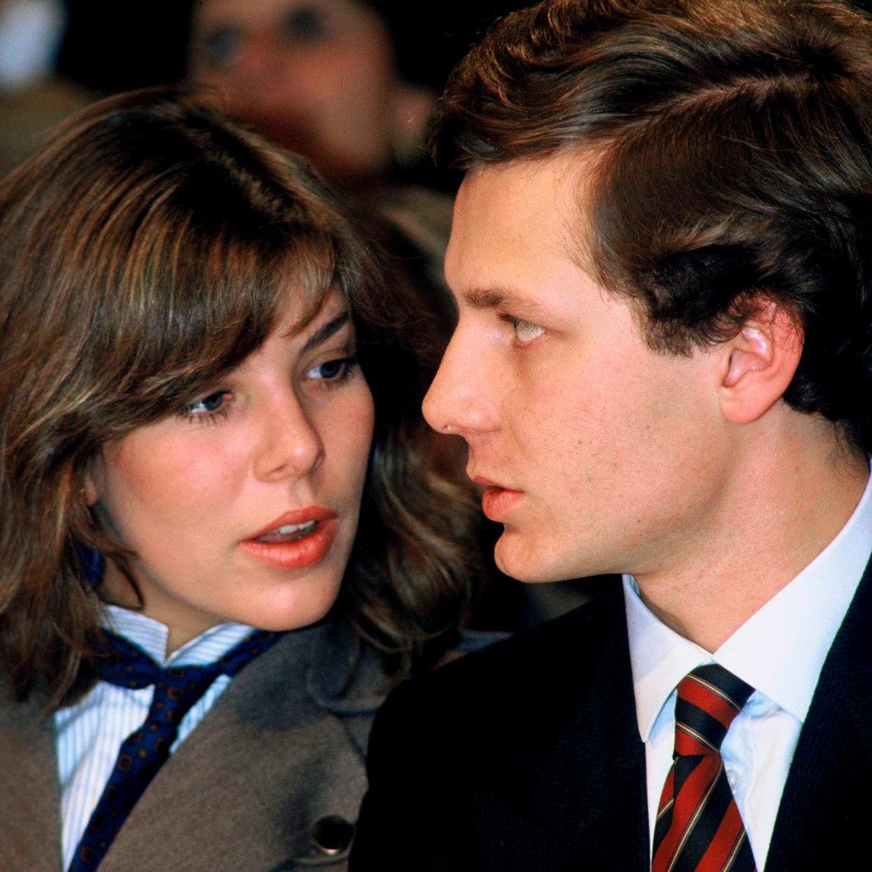 Carolina de Mónaco y Stefano Casiraghi, en una imagen de 1984. 