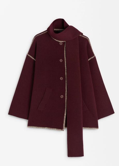 Imagen - Abrigo burdeos de Parfois (49,99 euros)