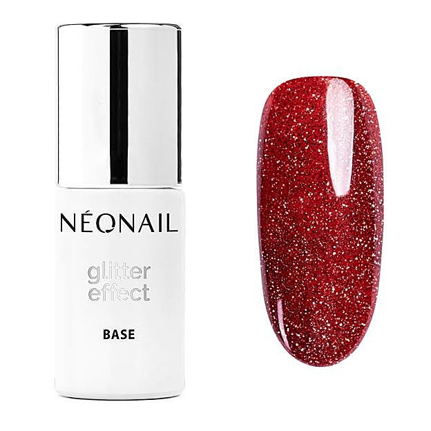 Glitter Effect Base en tono Red Shine de Neonail. Precio: 11,99 euros