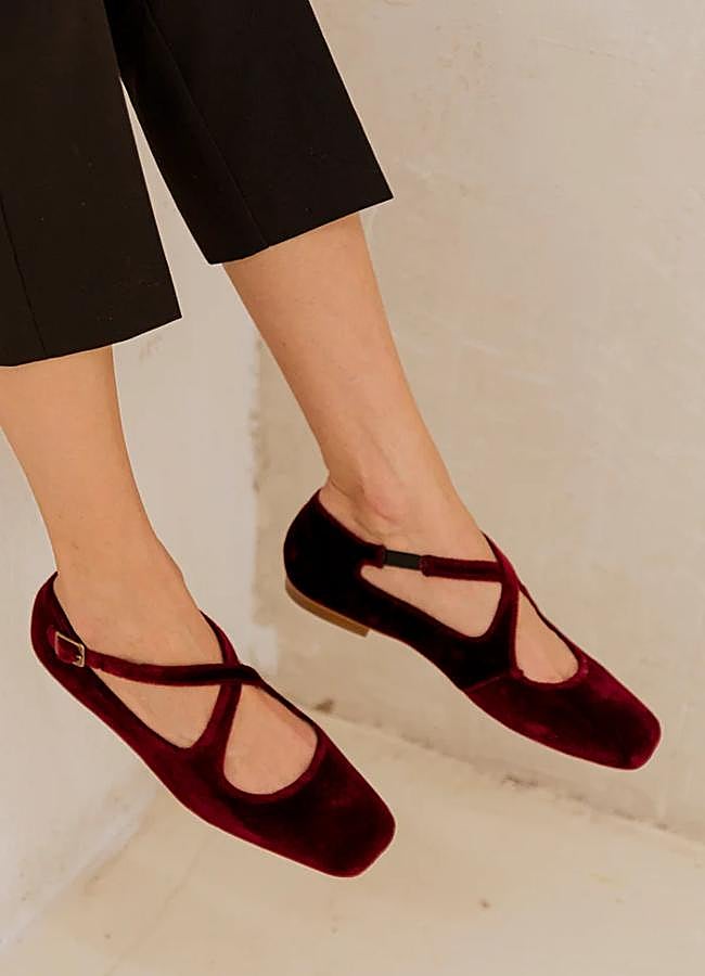 Imagen - Bailarinas de terciopelo de Ganzitos (119 euros).