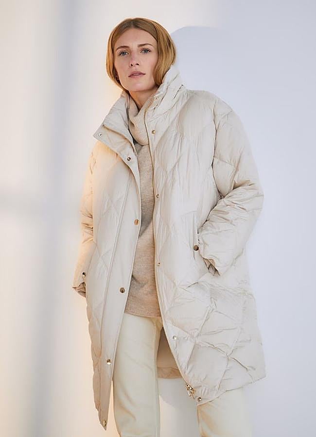 Imagen - Plumífero oversize beige