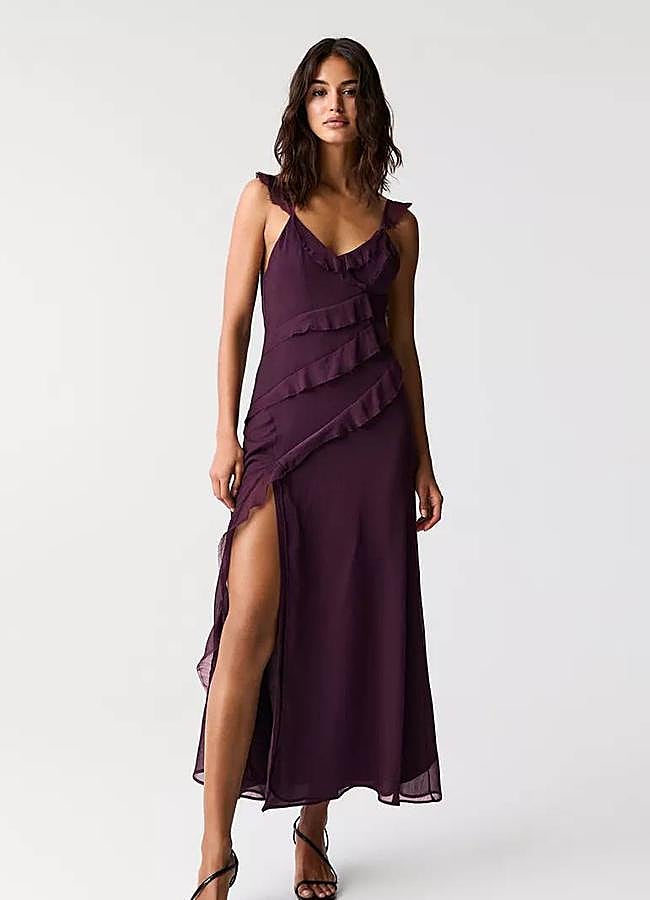 Imagen - Vestido largo volantes de Pull and Bear (39,99€) 