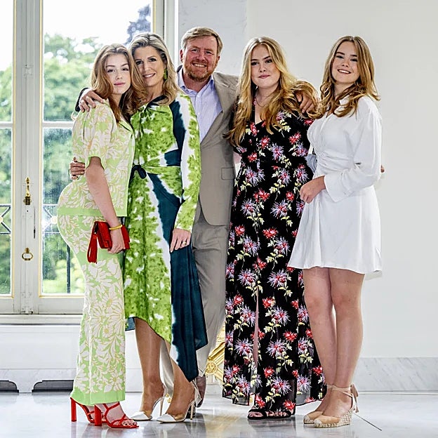 La familia real de los Países Bajos. 