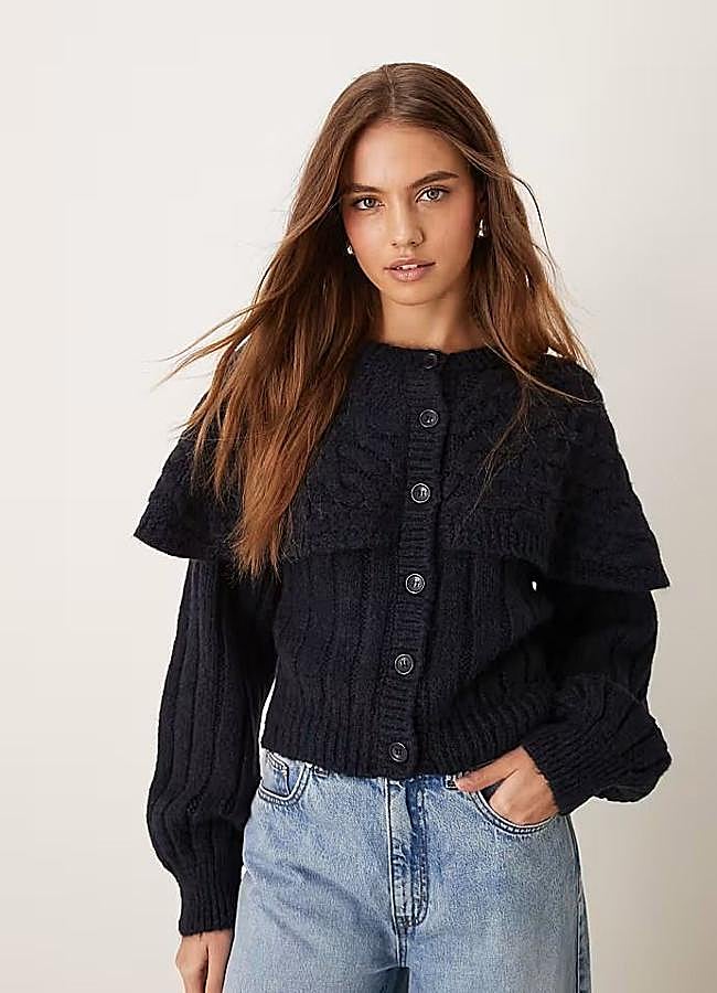 Imagen - Chaqueta de punto grueso con capa