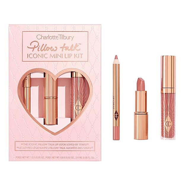Pillow Talk Iconic Mini Lip Kit de Charlotte Tilbury.