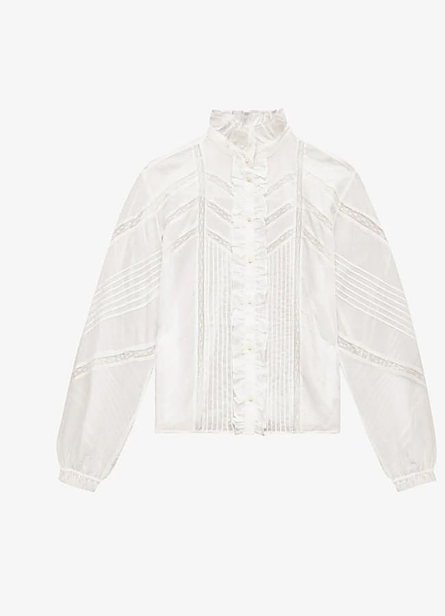 Imagen - Blusa blanca romántica de Isabel Marant (375 euros).
