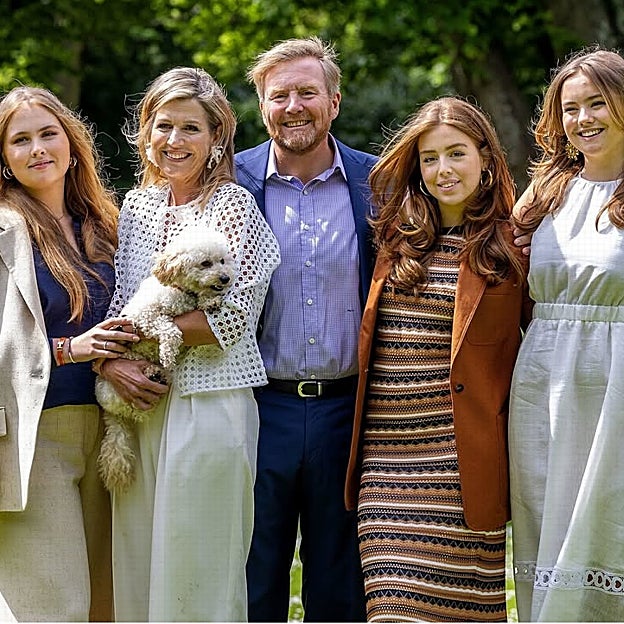 La foto de la felicitación navideña de la familia real holandesa. 