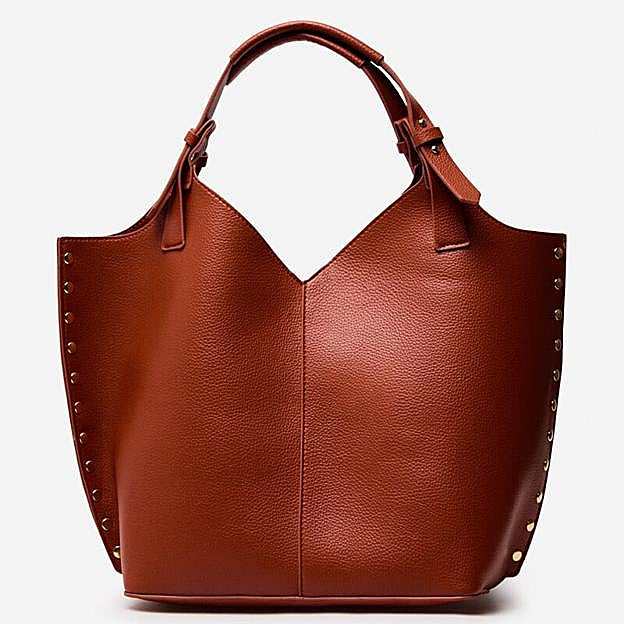 Bolso shopper tachas (49,99€)