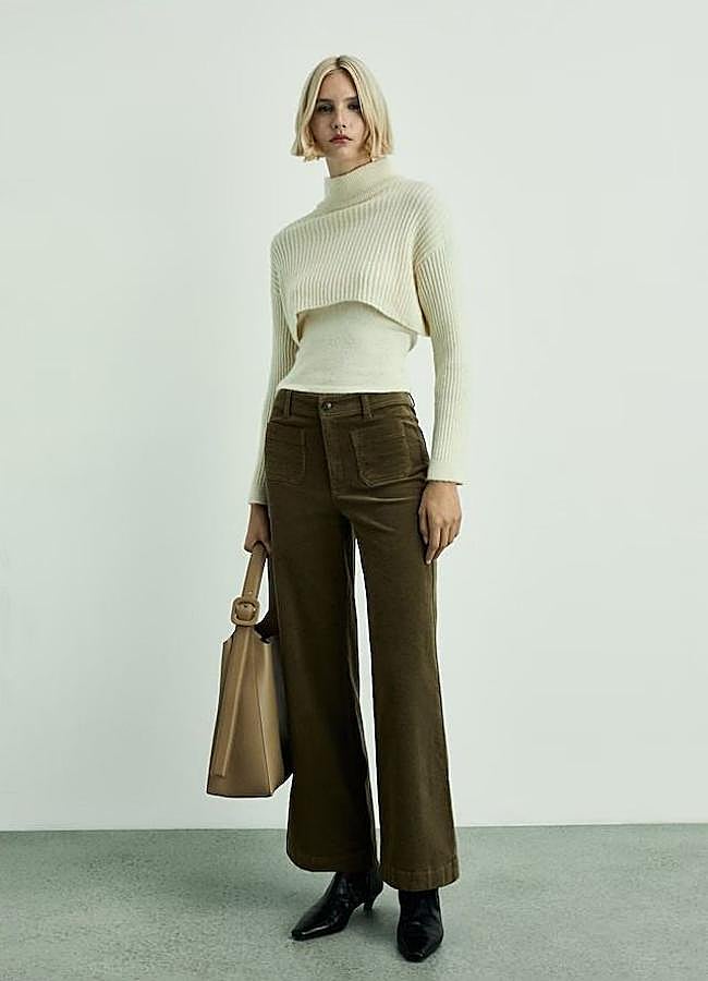 Imagen - Pantalones de pana estilo culotte