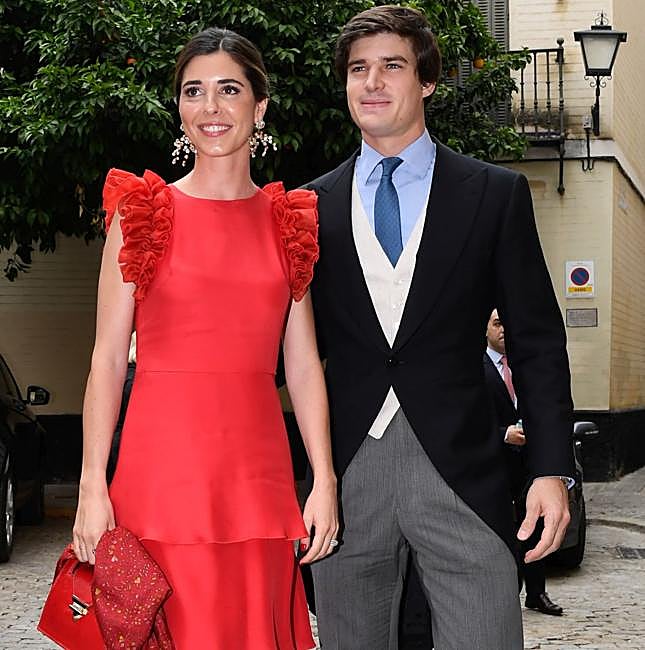 Belén Corsini, con su marido, hijo menor del duque de Alba.