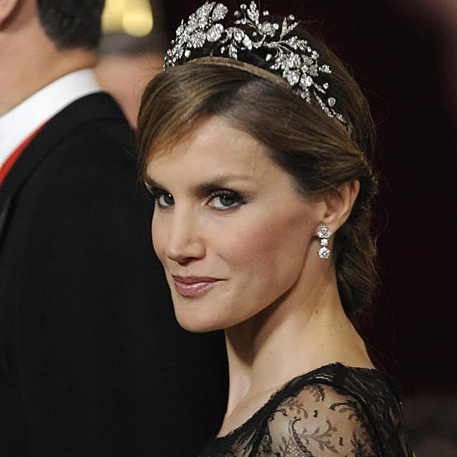 Doña Letizia, en la última cena de Estado de don Juan Carlos, en junio de 2014.