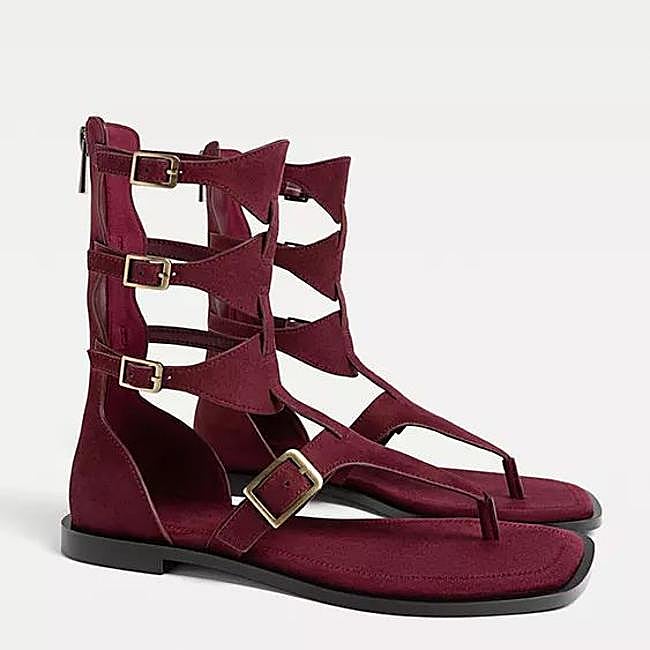 Sandalias romanas planas