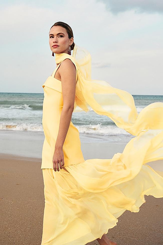 Vestido Ámbar de la colección Brisa, de Miphai.