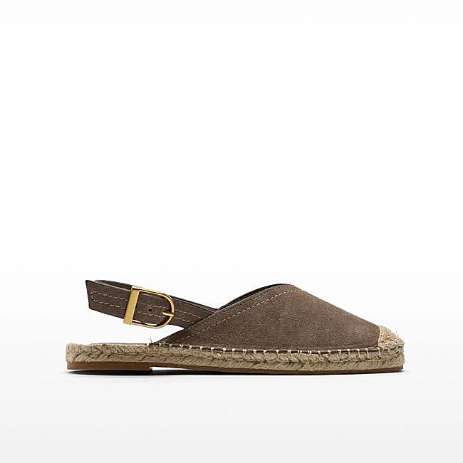 Alpargata de piel hebilla (39,99€)