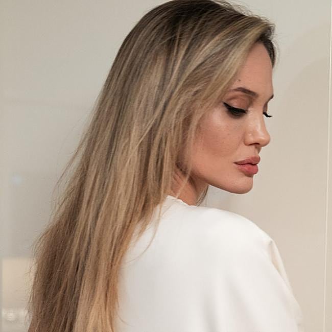 El maquillaje de ojos de Angelina Jolie.