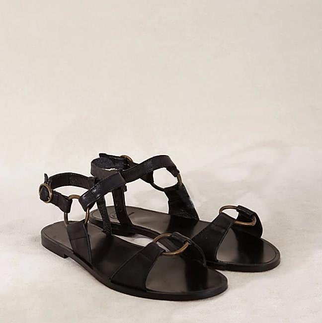 Sandalias negras con tiras de Micuir.