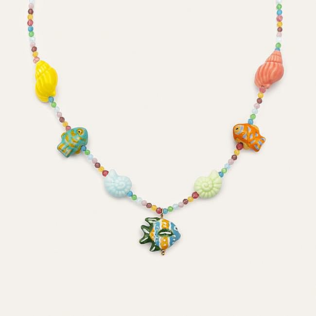 Collar Reef Acero Baño Oro de Singularu, 32,99 euros.