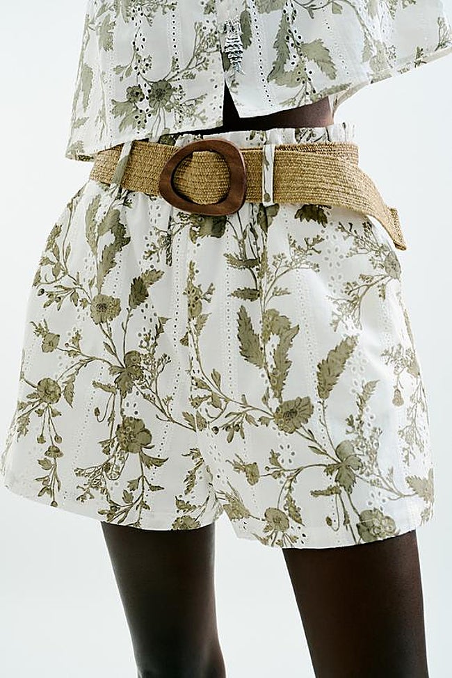 Bermudas estampadas de Zara.