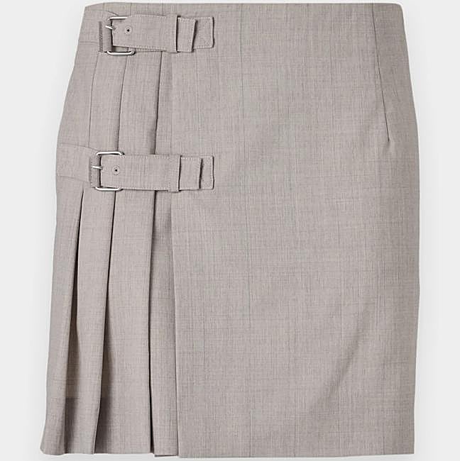 Falda tailoring de Boss, 695 euros, a la venta en Zalando.