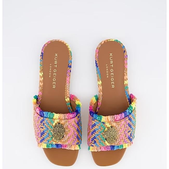 Sandalias de colores de Kurt Geiger, 133 euros.