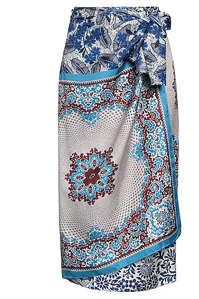 Falda pareo efecto satinado de Weekend Max Mara.