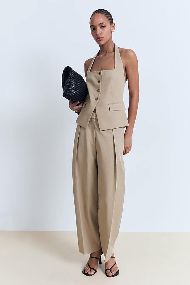 Pantalón de lino de Mango (49,99 euros)