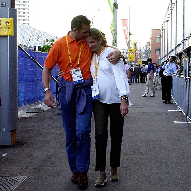 Iñaki Urdangarin y la infanta Cristina, durante las Olimpiadas de Sidney.