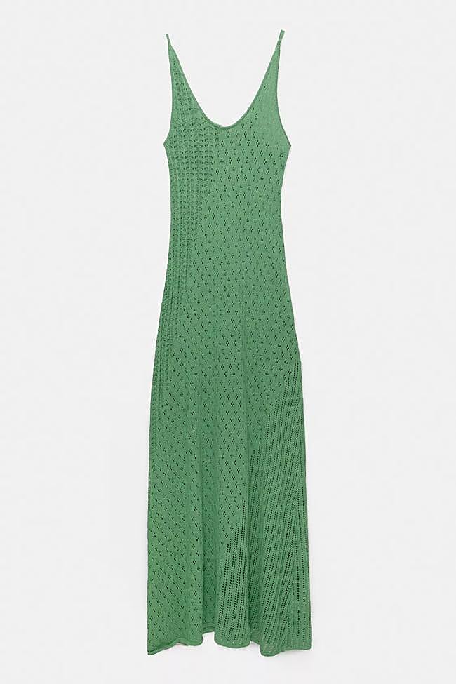 Vestido midi crochet (35,99€)