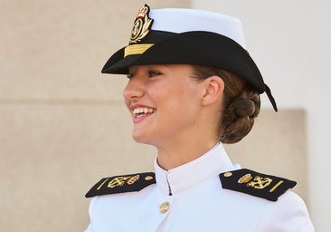 La princesa Leonor durante su crucero de instrucción.